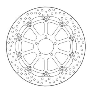 Moto-Master Racing Halo Jarrulevy eteen KTM: 1290 Superduke