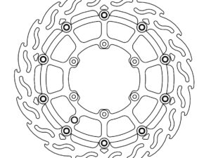 Moto-Master SMR Flame Jarrulevy eteen GasGas (musta)