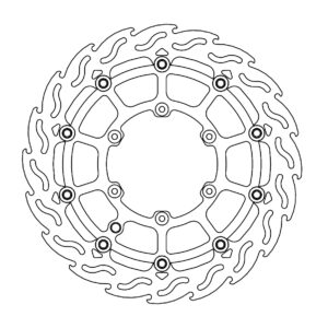 Moto-Master SMR Flame Jarrulevy eteen GasGas (musta)