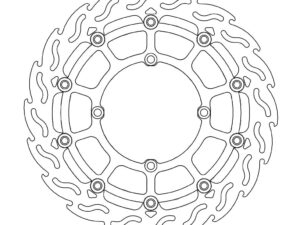 Moto-Master SMR Flame Jarrulevy eteen Suzuki: RM-Z 450 (musta)