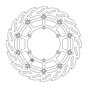 Moto-Master SMR Flame Jarrulevy eteen Beta (musta)