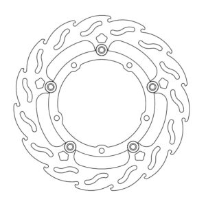 Moto-Master Flame Jarrulevy eteen vasen Yamaha: MT-07