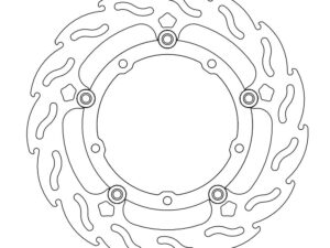 Moto-Master Flame Jarrulevy eteen oikea Yamaha: MT-07