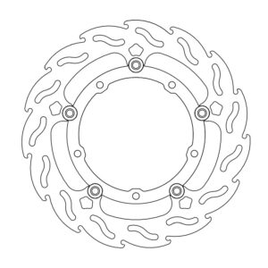 Moto-Master Flame Jarrulevy eteen oikea Yamaha: MT-07