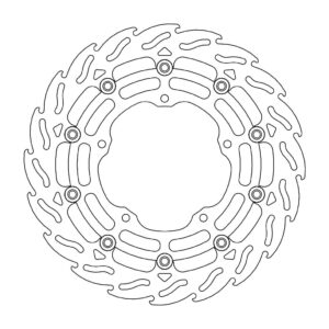 Moto-Master Flame Jarrulevy eteen vasen Yamaha: YZF R1 2015->