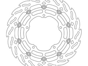 Moto-Master Flame Jarrulevy eteen oikea Yamaha: YZF R1 2015->