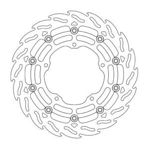 Moto-Master Flame Jarrulevy eteen oikea Yamaha: YZF R1 2015->
