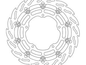 Moto-Master Racing Flame Jarrulevy eteen vasen Yamaha: YZF R1 2015->