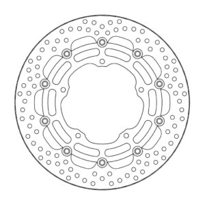 Moto-Master Halo Jarrulevy eteen Yamaha: YZF R1 2015->