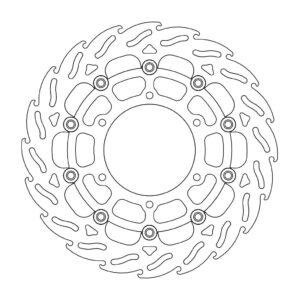 Moto-Master Flame Jarrulevy eteen vasen Suzuki: GSX-S1000(F)