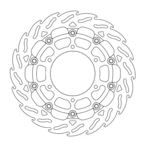 Moto-Master Racing Flame Jarrulevy eteen vasen Suzuki: GSX-S1000(F)