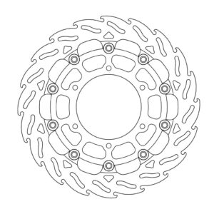 Moto-Master Racing Flame Jarrulevy eteen oikea Suzuki: GSX-S1000(F)