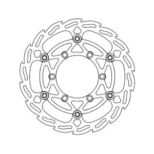 Moto-Master Flame Jarrulevy eteen Ø260 Kawasaki: KX85, KX100