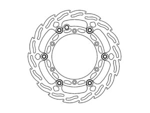 Moto-Master Flame Jarrulevy eteen Ø260 Husqvarna: Factory Sininen