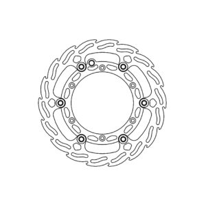 Moto-Master Flame Jarrulevy eteen Ø260 Husqvarna: Factory Sininen