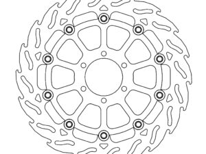 Moto-Master Flame Jarrulevy eteen vasen Ducati: Monster 620/695, Monster 800 S2R