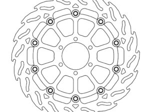 Moto-Master Flame Jarrulevy eteen oikea Ducati: Monster 620/695, Monster 800 S2R