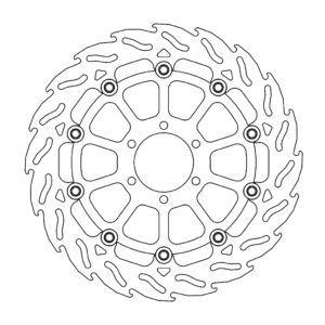 Moto-Master Flame Jarrulevy eteen oikea Ducati: Monster 620/695, Monster 800 S2R