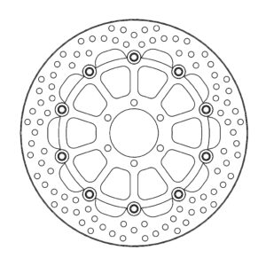 Moto-Master Halo Jarrulevy eteen Ducati: Monster 620/695, Monster 800 S2R, Multi