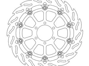 Moto-Master Racing Flame Jarrulevy eteen oikea Ducati: Monster 620/695, Monster