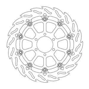 Moto-Master Racing Flame Jarrulevy eteen oikea Ducati: Monster 620/695, Monster