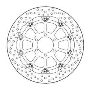 Moto-Master Racing Halo Jarrulevy eteen Ducati: Monster 620/695, Monster 800 S2R