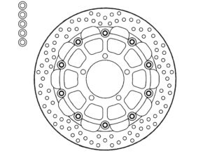 Moto-Master Racing Halo Jarrulevy eteen vasen Triumph: Bonneville