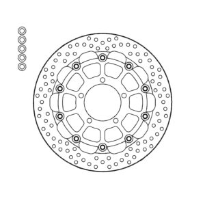 Moto-Master Racing Halo Jarrulevy eteen vasen Triumph: Bonneville