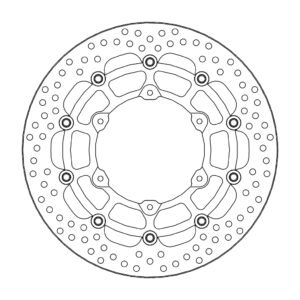 Moto-Master Halo Jarrulevy eteen vasen KTM: 690 SMCR