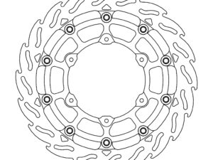 Moto-Master Racing Flame Jarrulevy eteen vasen KTM: 690 SMCR