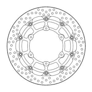 Moto-Master Racing Halo Jarrulevy eteen vasen KTM: 690 SMCR