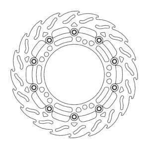Moto-Master Flame Jarrulevy eteen vasen Kawasaki: Z650/900, Ninja 650 2017-->