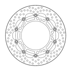 Moto-Master Halo Jarrulevy eteen Kawasaki: Z650/900, Ninja 650 2017-->