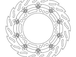 Moto-Master Racing Flame Jarrulevy eteen vasen Kawasaki: Z650/900, Ninja 650 201