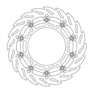 Moto-Master Racing Flame Jarrulevy eteen oikea Kawasaki: Z650/900, Ninja 650 201