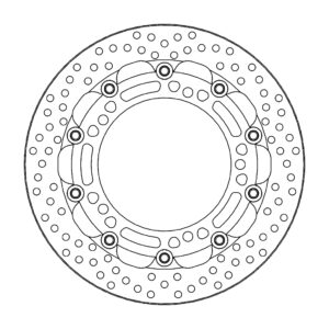 Moto-Master Racing Halo Jarrulevy eteen Kawasaki: Z650/900, Ninja 650 2017-->