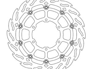 Moto-Master Flame Jarrulevy eteen vasen Suzuki: GSX-R1000/R 2017-->