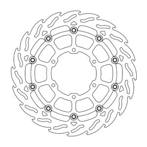 Moto-Master Flame Jarrulevy eteen vasen Suzuki: GSX-R1000/R 2017-->
