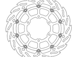 Moto-Master Flame Jarrulevy eteen oikea Suzuki: GSX-R1000/R 2017-->