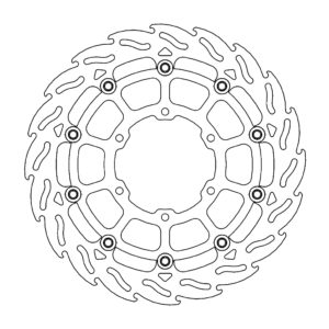 Moto-Master Flame Jarrulevy eteen oikea Suzuki: GSX-R1000/R 2017-->
