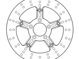 Moto-Master Harley Kingman Jarrulevy kelluva alu keskiö Ø292 (8.7mm holes)
