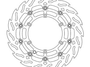 Moto-Master Supermoto Racing Flame Jarrulevy eteen KTM/Husqvarna Ø300mm