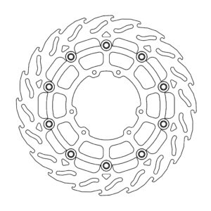 Moto-Master Supermoto Racing Flame Jarrulevy eteen Honda Ø300mm