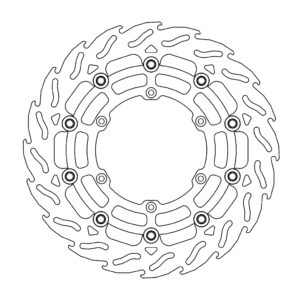 Moto-Master Supermoto Racing Flame Jarrulevy eteen Yamaha Ø300mm