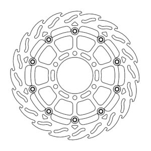 Moto-Master Flame Jarrulevy eteen vasen KTM: 390 Duke, RC 390 2017>