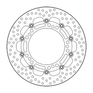 Moto-Master Halo Jarrulevy eteen Kawasaki: Ninja 400