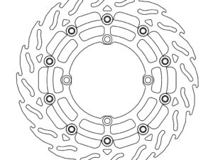 Moto-Master Supermoto Racing Flame Jarrulevy eteen Suzuki Ø300mm