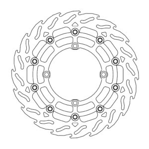 Moto-Master Supermoto Racing Flame Jarrulevy eteen Suzuki Ø300mm