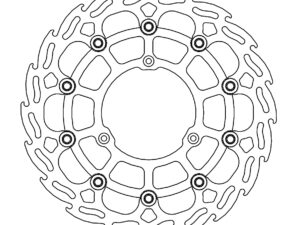 Motomaster Supermoto Mini Flame Jarrulevy eteen Yamaha: YZ85