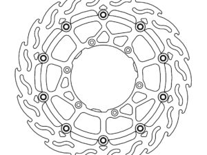Motomaster Flame Jarrulevy eteen Yamaha: WR450 2019> SM Racing Ø320 Floating